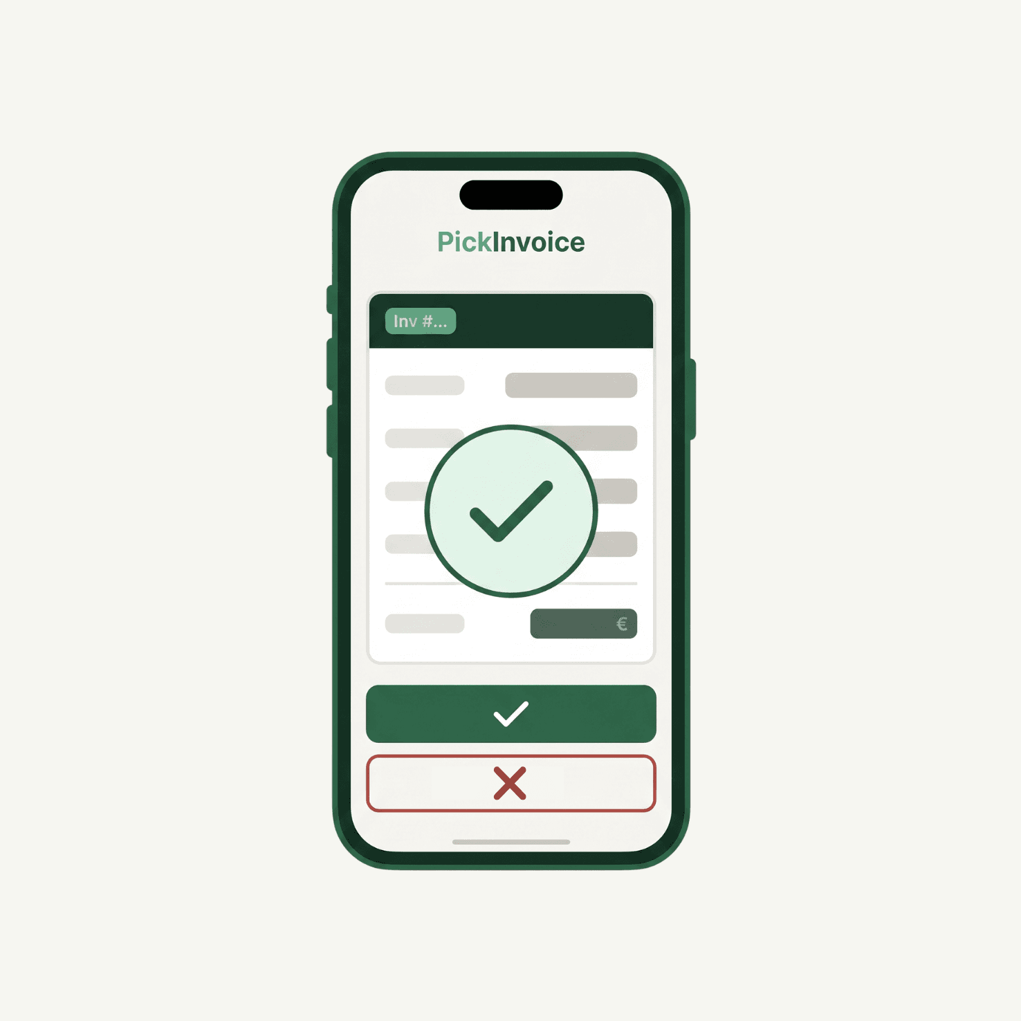 Accept your VAT invoice on your phone