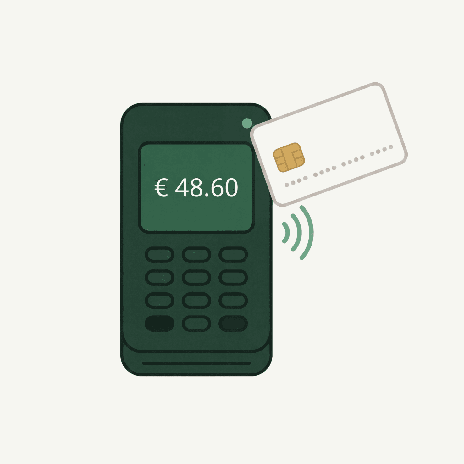 Pay with your business card at the terminal
